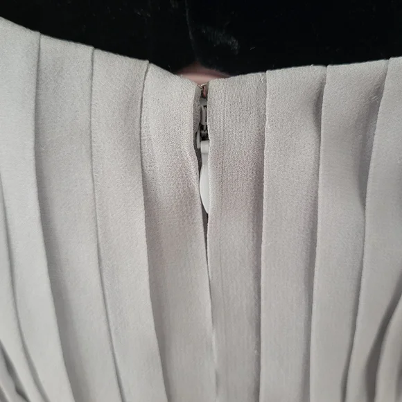 Ann Taylor Light Gray Midi Dress - Picture 6 of 11